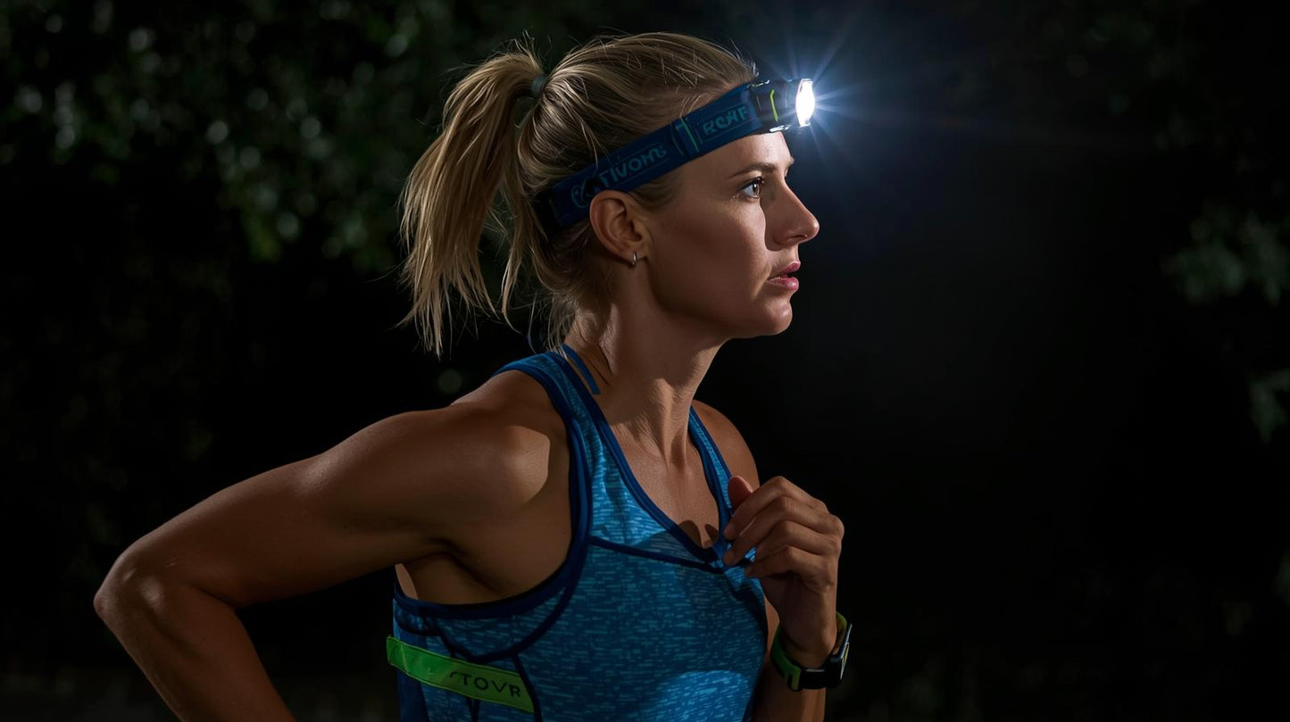 Lumière Active™ — Lampe Frontale LED Intelligente à Détecteur de Mouvement