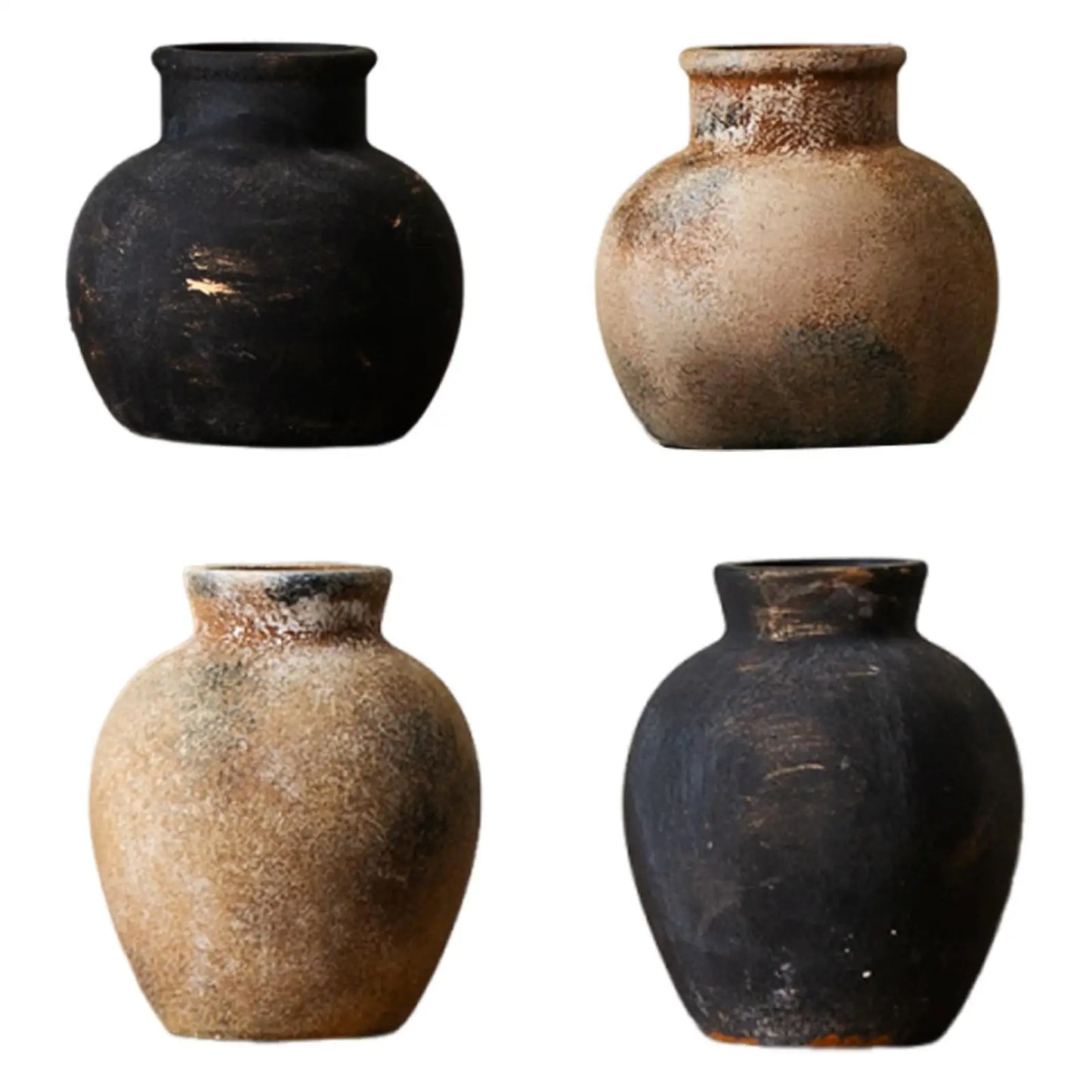 Vase en céramique rustique | Planteur Wabi Sabi