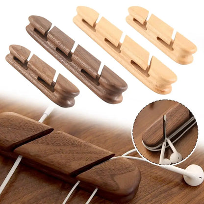 Organisateur en bois massif | Hêtre et noyer naturels