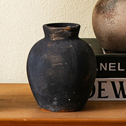 Vase rustique en céramique | Pot de fleurs Wabi Sabi 