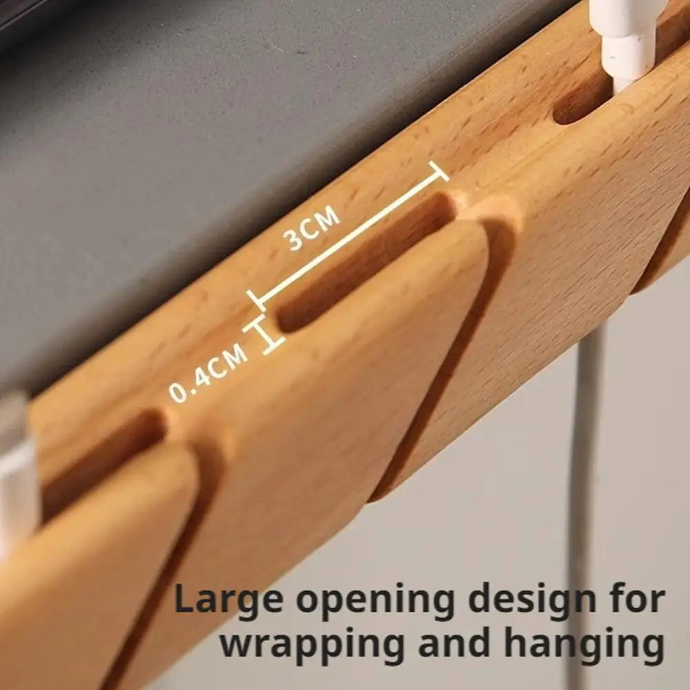 Organisateur en bois massif | Hêtre et noyer naturels